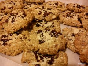 Cranberries and Almond Crunchies